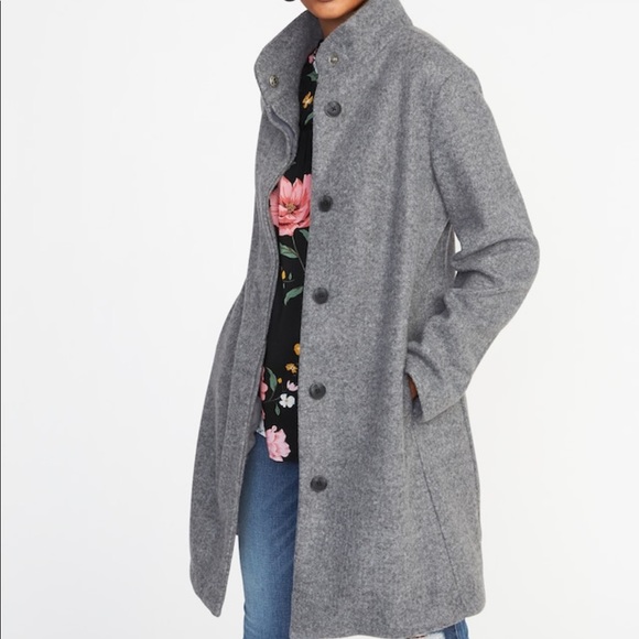 old navy grey coat